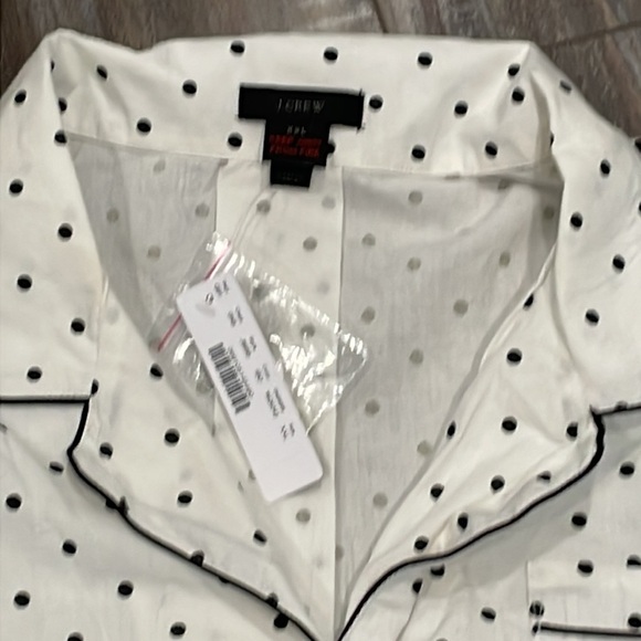 J. Crew Polkadot PJ short sleeve top - Picture 3 of 5